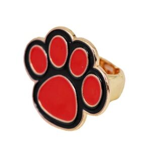 Epoxy Paw Print Stretch Ring